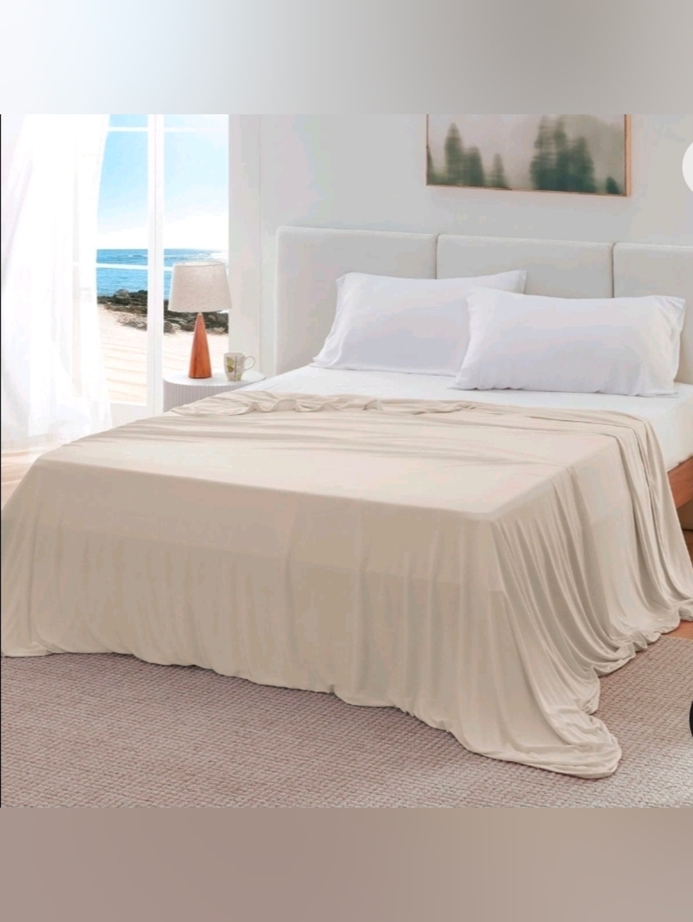 Bedsure Cooling Blanket for Hot Sleepers-Cold & Lightweight 108x90 White - Picture 2 of 10